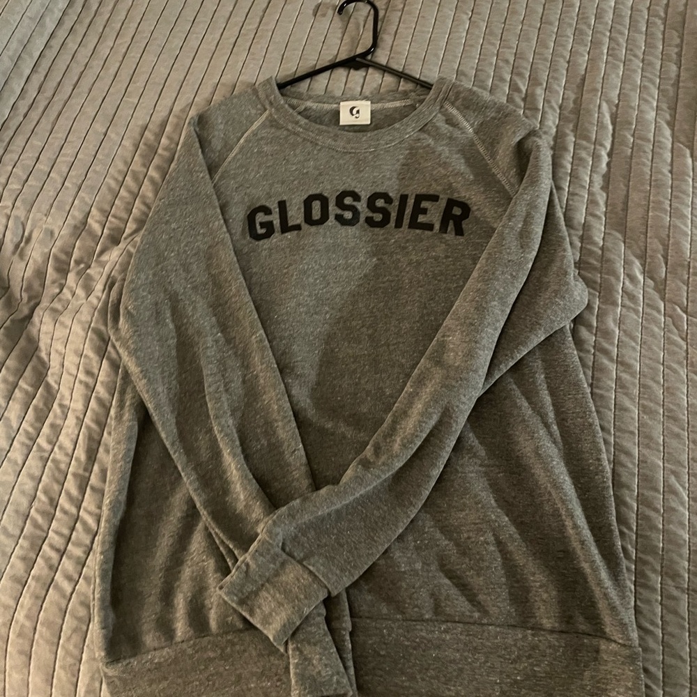 Glossier gray sweater